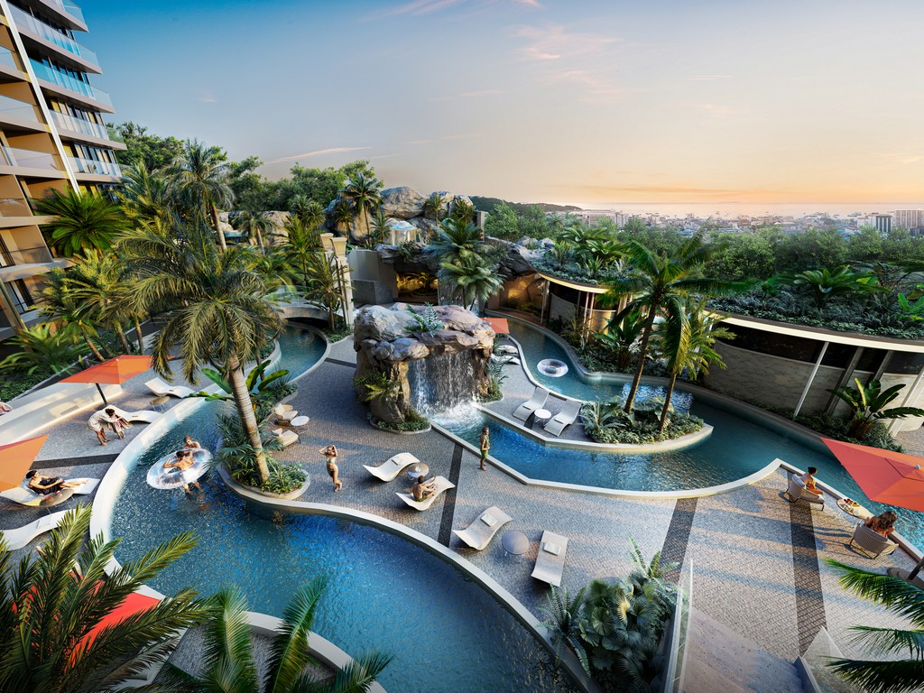 Grand Solaire Noble Pattaya rooftop swimming pool facility