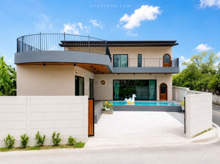 ✨ ให้เช่าพูลวิลล่าใหม่ | 4 ห้องนอน 5 ห้องน้ำ ✨ – ภาพหลัก – Bang Lamung – #9P-16008