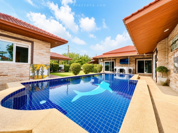 🔥🔥 ให้เช่า Pool Villa สไตล์รีสอร์ท | Middle House Pool Villa ซอยสยาม พัทยากลาง 🔥🔥 – ภาพหลัก – Central Pattaya – #9P-16203