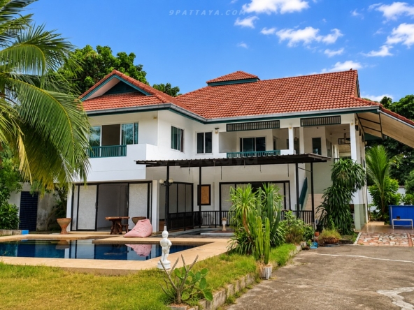 ✨ ขายด่วน บ้านเดี่ยว 2 ชั้น | หนองปลาไหล พัทยา | ที่ดินใหญ่ 406 ตร.วา ✨ – ภาพหลัก – Bang Lamung – #9P-16348