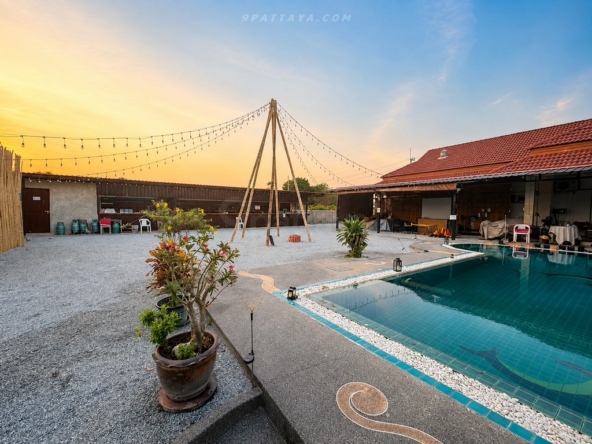 ✨ ขายบ้านเดี่ยวพร้อมสระว่ายน้ำ | ใกล้ฟาร์มจระเข้พัทยา ✨ – ภาพหลัก – North Pattaya – #9P-16659