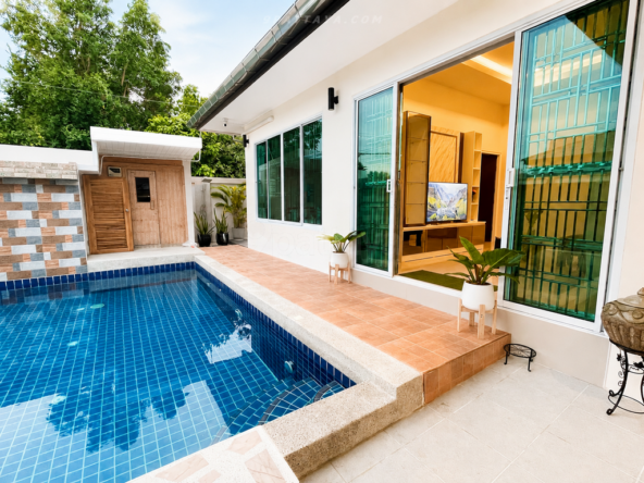 ✨ ขายพูลวิลล่าห้วยใหญ่ พัทยา | บ้านใหม่กำลังสร้าง | 72 ตร.วา ✨ – ภาพหลัก – Huay Yai – #9P-16966