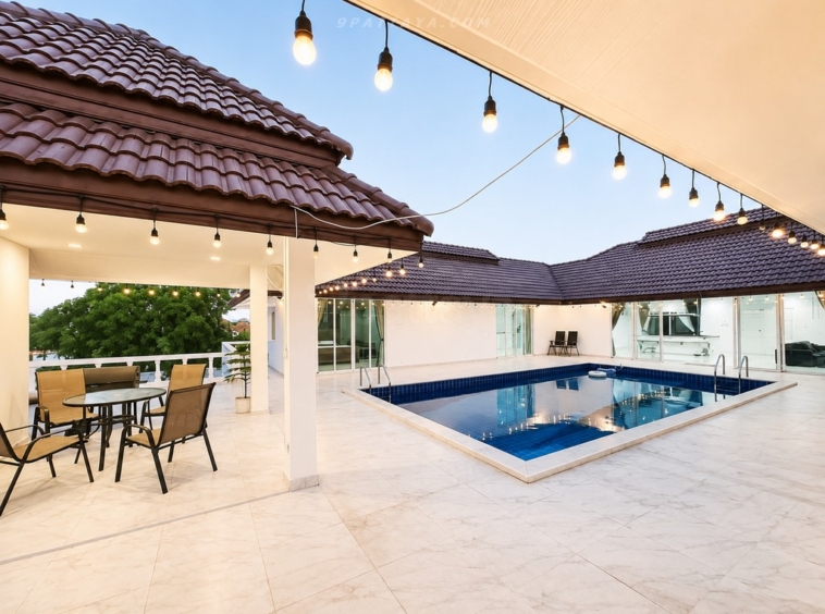 ✨ ขาย Luxury Pool Villa ใกล้โรงเรียนนานาชาติ Tara Pattana | 9 ห้องนอน | บริษัทไทย ✨ – ภาพหลัก – Jomtien – #9P-17018